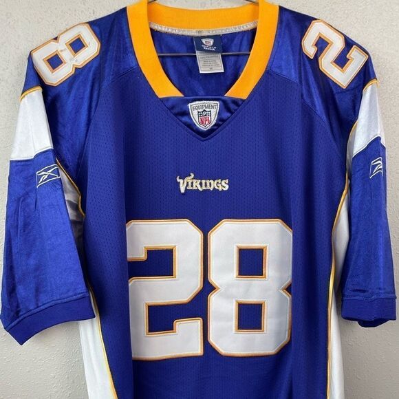 Reebok Onfield NFL Minnesota Vikings Adrian Peterson #28 Jersey Size 52 - Picture 2 of 8